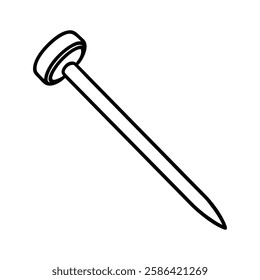 nail line art vector on white background