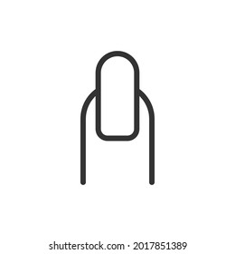 Icono de línea de clavo. Símbolo web para web y aplicaciones. Diseño de firma en el estilo de contorno. Objeto de apoplejía.