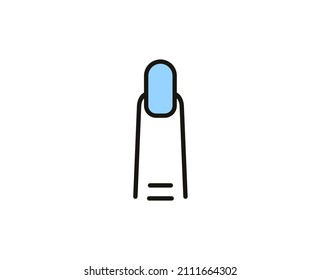 Icono de la línea de clavos. Símbolo de esquema de alta calidad para diseño web o aplicación móvil. Firma de línea delgada para el logotipo de diseño. Pictograma de contorno de color sobre fondo blanco