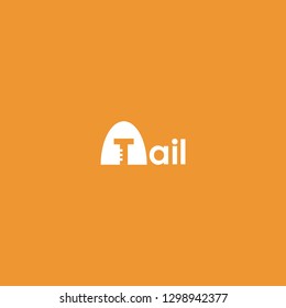 Nail logo design template. Design elements for logo, label, emblem, sign. Vector illustration - Vector