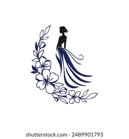 Nail logo design vector with creative idea