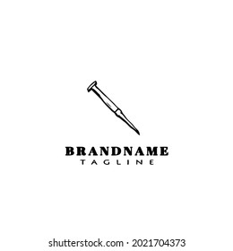 nail logo icon design template modern vector illustration