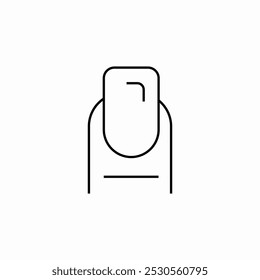 nail manicure icon sign vector