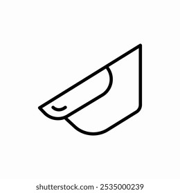 Vector de signo de icono de manicura de uñas