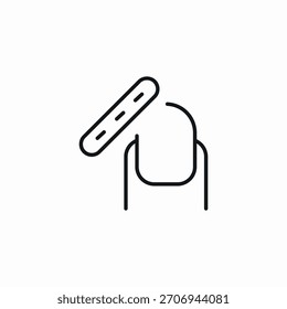 nail manicure icon sign vector
