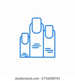 nail manicure icon sign vector