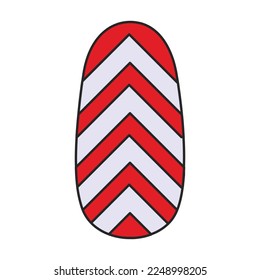 Nail of manicure vector icon.Color vector icon isolated on white background nail of manicure.
