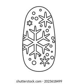 Nail of manicure vector icon.Outline vector icon isolated on white background nail of manicure.