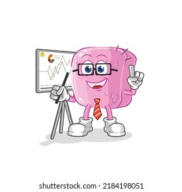 the nail marketing character. cartoon mascot vector