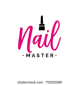 Nail Master Lettering with Polish