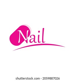 Nail, Menicure Icon logo Vector
