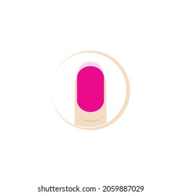Nail, Menicure Icon logo Vector