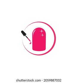 Nail, Menicure Icon logo Vector