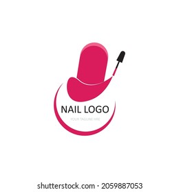 Nail, Menicure Icon logo Vector