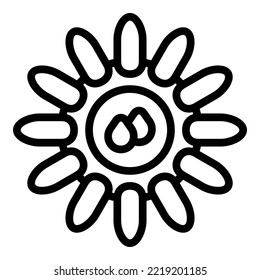 Nail model icon outline vector. Bar polish. Art studio