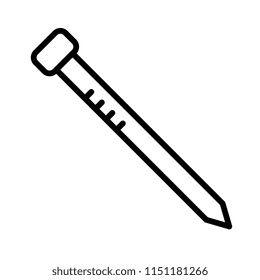 Icono vectorial de contorno de clavijas.