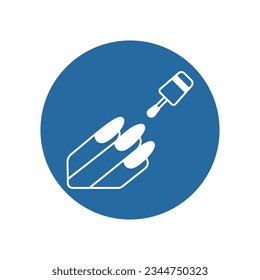 Nail painting Vector icon which can easily modify or edit

