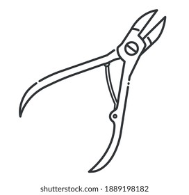 NAIL PLIERS TO REMOVE CUTICLE
