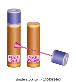 nail polish 3D vintage vector cip art is the graphic arts,refers to pre-made images used to illustrate any medium. 