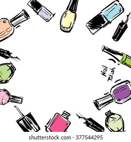 Nail polish background 