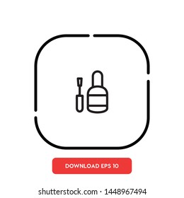 Nail polish, beauty symbol vector icon