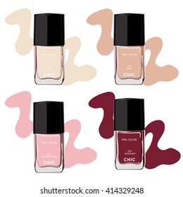Nail polish, beauty vector
