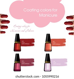 nail Polish, best color palette, template, poster
