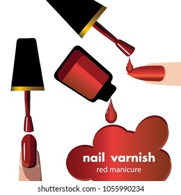 nail Polish, best color palette, template, poster
