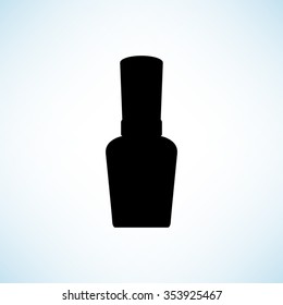 Nail Polish -  black vector icon