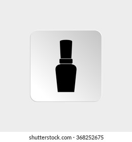 Nail Polish -  black vector icon