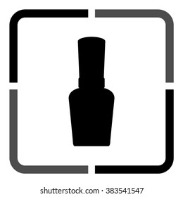 Nail Polish  - black vector icon