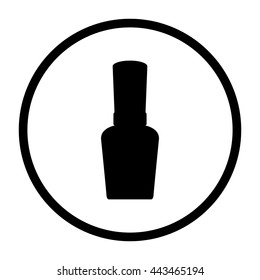 Nail Polish  - black vector icon