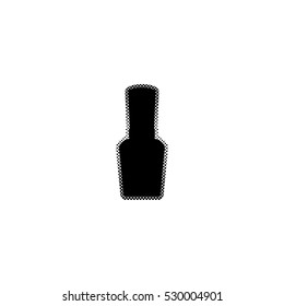 Nail Polish  - black vector icon
