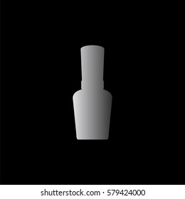 Nail Polish -  black vector icon