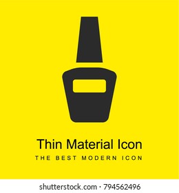 nail polish bottle bright yellow material minimal icon or logo design