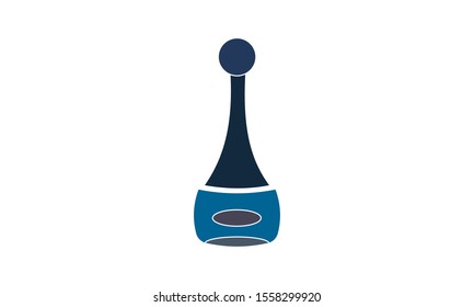Nail polish bottle icon simple style vector image