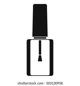 Nail polish bottle icon. Simple illustration of nail polish bottle vector icon for web