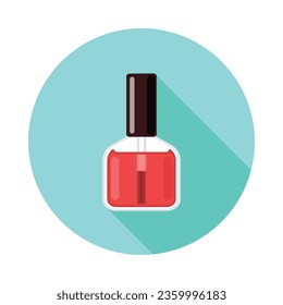 Nail polish bottle icon. Vector illustration.