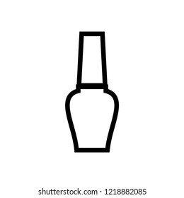 Nail polish bottle vector icon