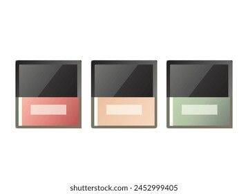 Nail polish bottle vector icon, colorful enamel varnish, beauty salon set isolated on white background