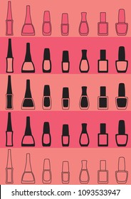 Nail polish bottle. Vector illustration.