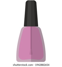 Nail polish bottle vector isolated on white background