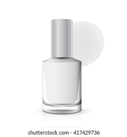 nail polish bottles on a white background vector
