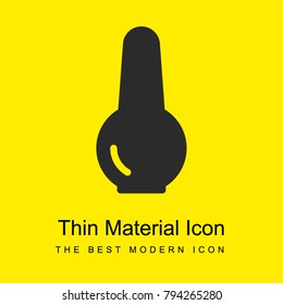 Nail polish bright yellow material minimal icon or logo design