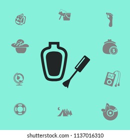 nail polish with a brush vector illustration