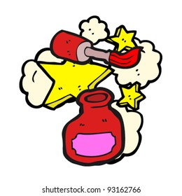 nail polish cartoon