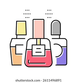 nail polish color icon vector. nail polish sign. isolated symbol illustration