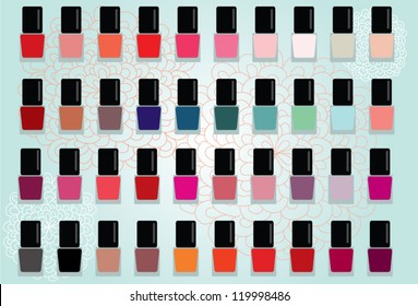 Nail polish colors