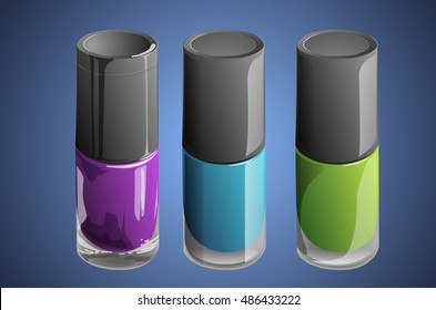 Nail polish different colors