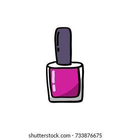 Nail Polish Doodle Icon